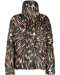 John Richmond - Leopard-print Puffer Jacket - Lyst