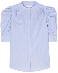 FRAME - Chemise En Coton À Manches Bouffantes - Lyst
