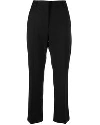 Moschino Jeans - Virgin Wool-blend Cropped Trousers - Lyst