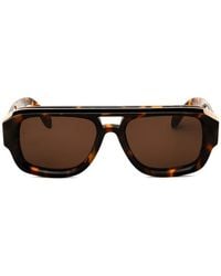 Palm Angels - Stockton Rectangle-Frame Sunglasses - Lyst