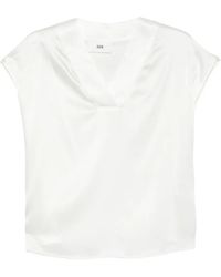 SOLOTRE - V-Neck Blouse - Lyst