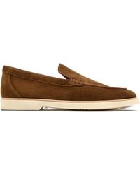 Magnanni - Slip-On Suede Loafers - Lyst