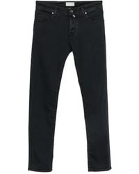Jacob Cohen - Embroidered-Logo Jeans - Lyst
