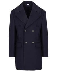 Manuel Ritz - Flap-Pocket Double-Breasted Coat - Lyst