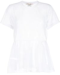 Comme des Garçons - Ruffle-Hem Mesh T-Shirt - Lyst