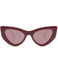 Gucci - Cat-Eye-Sonnenbrille mit GG - Lyst