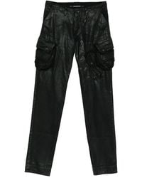 Julius - Coated Straight-Leg Trousers - Lyst