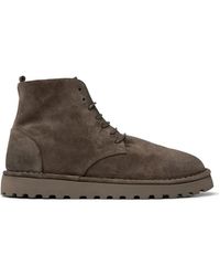 Marsèll - Lace-Up Suede Ankle Boots - Lyst