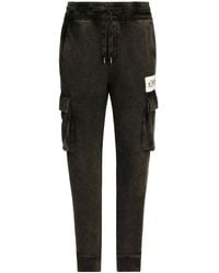 Dolce & Gabbana - Tapered-Cargohose Mit Logo-Patch - Lyst