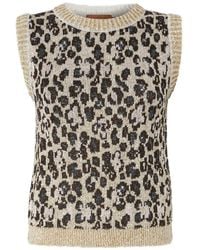 Missoni - Animal-Print Sleeveless Vest - Lyst