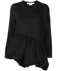 Comme des Garçons - Gathered-Hem Detail Blouse - Lyst