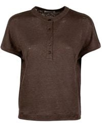 Kangra - Buttoned T-Shirt - Lyst