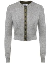 Self-Portrait - Contrast Placket Cardigan - Lyst