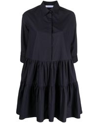 Fabiana Filippi - Tiered Cotton Shirt Dress - Lyst