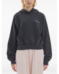 Rest&Recreation - Zig-Zag Stitch Cropped Hoodie - Lyst