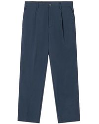 White Sand - Pantalon Sammy Military En Sergé À Plis - Lyst