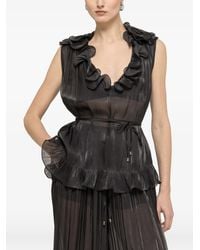 Nissa - Ruffled Chiffon Top - Lyst