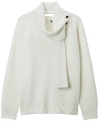 B+ AB - Button Roll-Neck Sweater - Lyst
