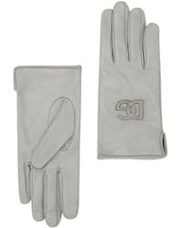 Dolce & Gabbana - Logo-Embossed Leather Gloves - Lyst