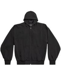 Balenciaga - Zip-up Hooded Jacket - Lyst