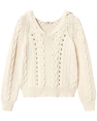 Twinset - Sudadera De Punto De Ochos - Lyst