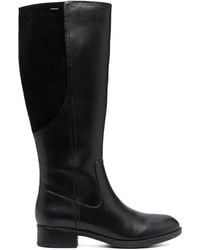 Geox - Felicity Leather-Suede Boots - Lyst