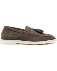 SCAROSSO - Leandra Suede Loafers - Lyst