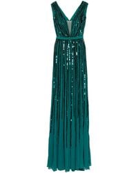 Saiid Kobeisy - Abito Lungo Con Paillettes - Lyst