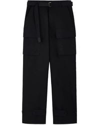 Sacai - Pantalones Con Cinturón Y Bolsillos Laterales - Lyst