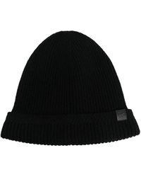 Tom Ford - Logo-Patch Ribbed Beanie - Lyst