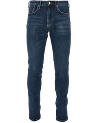 Emporio Armani - Jeans Con Design A Cinque Tasche - Lyst