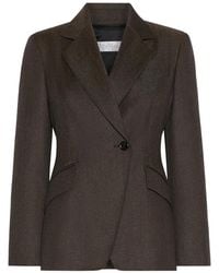 Max Mara - Blazer De Lana Con Botones - Lyst