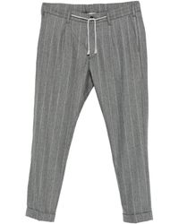 Eleventy - Pinstripe Drawstring Trousers - Lyst