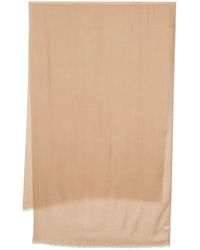 Ferragamo - Frayed-Hem Cashmere Scarf - Lyst