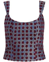 Markarian - Maisie Floral Jacquard Top - Lyst