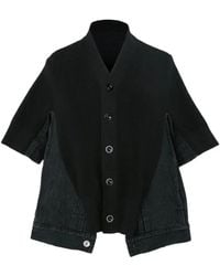 Sacai - Denim X Gebreid Vest - Lyst