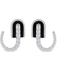 UNION LOS ANGELES - Diamond And Onyx Earrings - Lyst