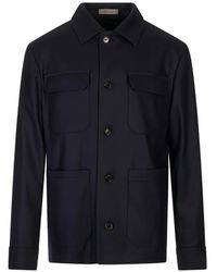 Corneliani - Button-Up Multi-Pocket Jacket - Lyst