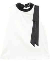Styland - Bow-Detail Sleeveless Blouse - Lyst