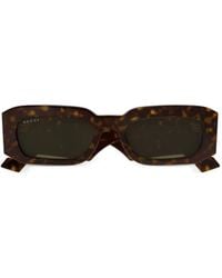 Gucci - Tortoiseshell-Effect Rectangular-Frame Sunglasses - Lyst