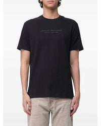 ARMANI EXCHANGE - T-Shirt En Coton À Logo Imprimé - Lyst