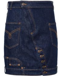 Moschino Jeans - Upside Down Denim Shirt - Lyst