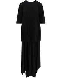 Semicouture - Ally Layered-Effect Asymmetric Dress - Lyst
