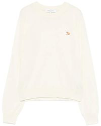 Maison Kitsuné - Pullover Mit Fuchs-Stickerei - Lyst