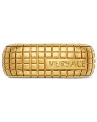 Versace - Vergoldeter Dylos Ring mit Logo-Gravur - Lyst