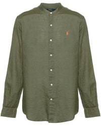 Polo Ralph Lauren - Polo-Pony-Motif Linen Shirt - Lyst