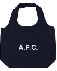 A.P.C. - Borsa Tote Ninon Denim - Lyst