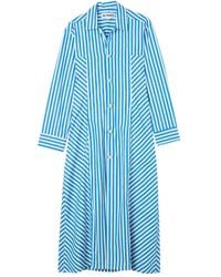 Sunnei - Striped Shirt Maxi Dress - Lyst
