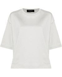 Fabiana Filippi - Bead-detailing Cotton T-shirt - Lyst