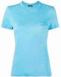 Jacquemus - Le T-shirt Top Met Geborduurd Logo - Lyst